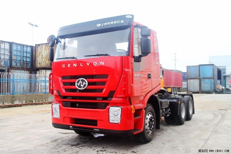 红岩 杰狮c100重卡 430马力 6×4 牵引车(cq4255hxg334)