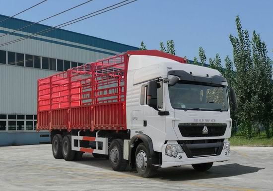 豪泺仓栅式运输车 zz5317ccyn386gd1