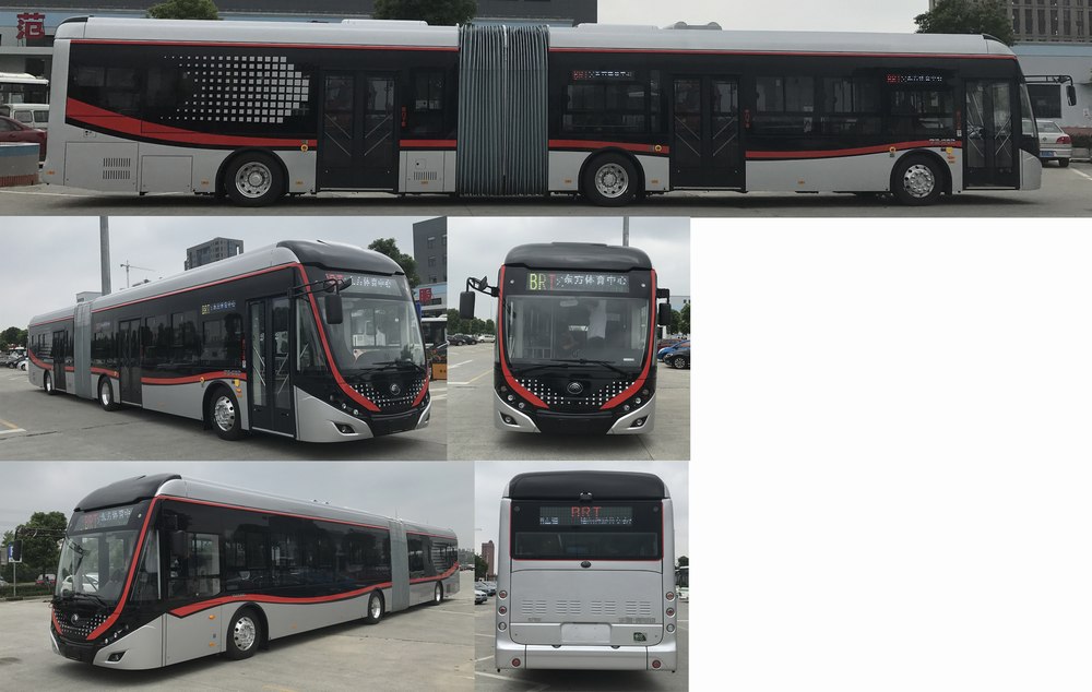 宇通纯电动铰接城市客车 zk6180bevg31