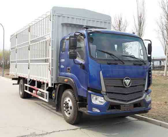 福田汽車 歐馬可 中卡 185馬力 4×2 倉柵式 排半 載貨車 bj5186ccy