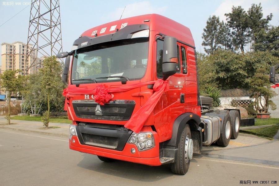 中国重汽 howo-t5g 重卡 340马力 6×4 牵引车 zz4257n324gd1